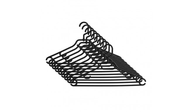 PLASTIC HANGER BLACK LSP037 10PCS