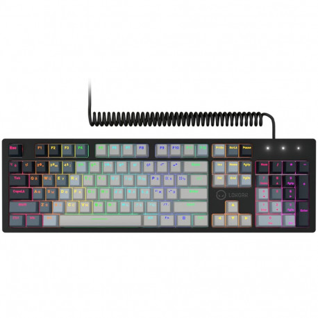LORGAR Azar 514, Wired mechanical gaming keyboard, RGB backlight, 1680000 colour variations, 18 mode