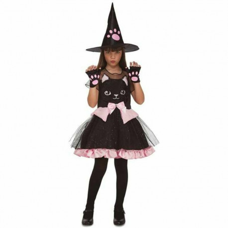 Costume for Children My Other Me Black Witch Little Cat - 5-6 Years