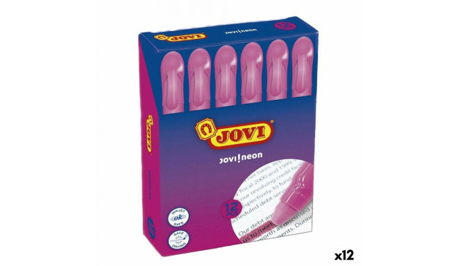 Fluorescent Marker Jovi Jovi!neon Fuchsia 12 Pieces