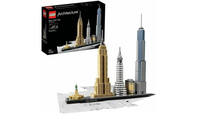 Celtniecības Komplekts Lego Architecture 21028 New York Daudzkrāsains 600 Daudzums