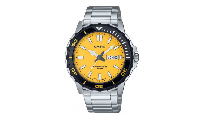 Meeste Kell Casio DIVER Kollane Hõbedane