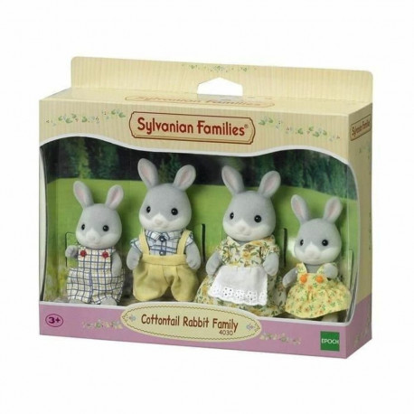 Nukkude Komplekt Sylvanian Families Family Gray Rabbit