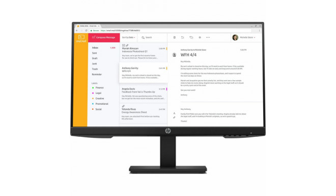Monitor HP 7VH44AA#ABB 23,8" LED IPS 75 Hz 60 Hz