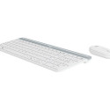 Klaviatuur ja Hiir Logitech  MK470 Valge Prantsuse AZERTY