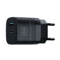 3MK Hyper GaN Charger 33W charger network. Black/Black