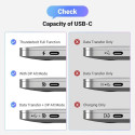 PremiumCord Adapter USB-C to DisplayPort DP1.4   8K@60Hz a 4k@120Hz