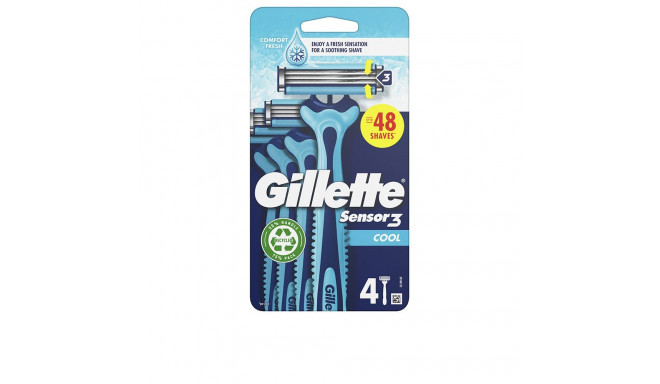 GILLETTE SENSOR3 COOL cuchilla afeitar desechables 4 u