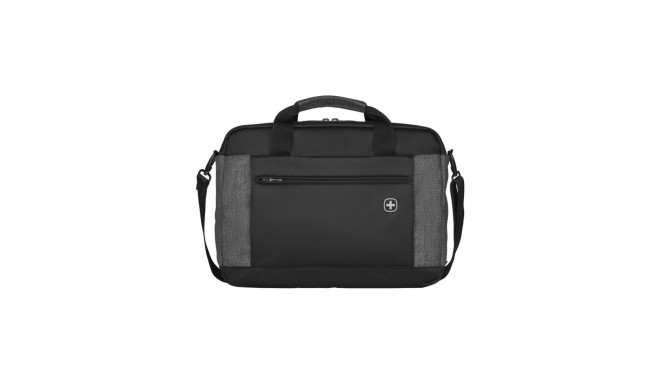 Sülearvutikott Wenger Underground kuni 16", must/hall polyester, 9 x 43 x 31 cm, 800gr, tahvelarvuti