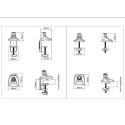 Multibrackets MB-3262 Monitora turētājs ar augstuma regulēšanu