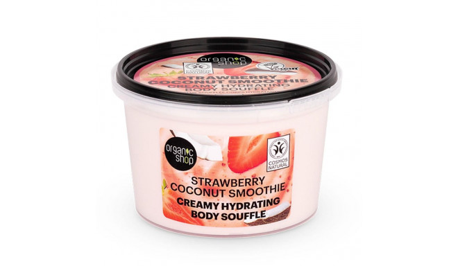 ORGANIC SHOP STRAWBERRY COCONUT SMOOTHIE CREAMY HYDRATING BODY SOUFFLE 250ML