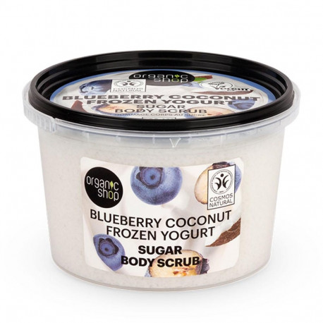 Organic Shop suhkru-kehakoorija mustika ja kookose külmutatud jogurt 250ml