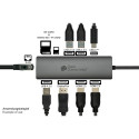 "GoodConnections HUB-C001A USB-C HUB 10-Port 2xHDMI; 1xDP; 1xUSB-C; 2xUSB 3.0; 1xUSB 2.0; 1xRJ45; 1x