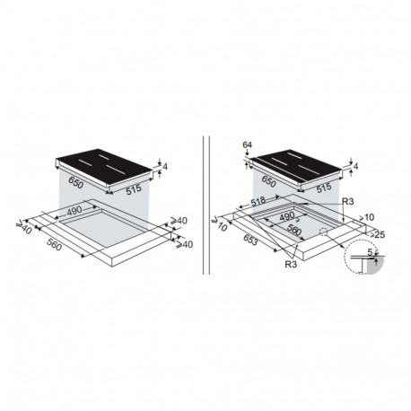 Induction hob De Dietrich