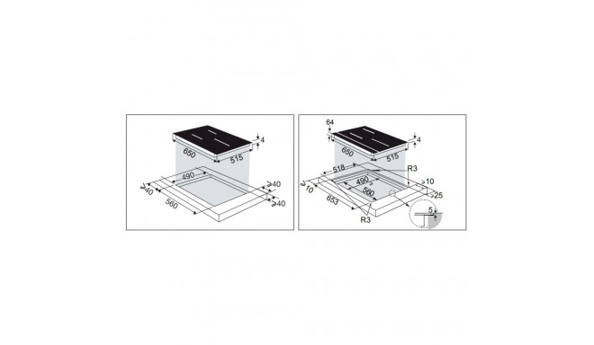 Induction hob De Dietrich
