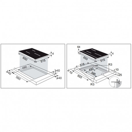 Induction hob De Dietrich