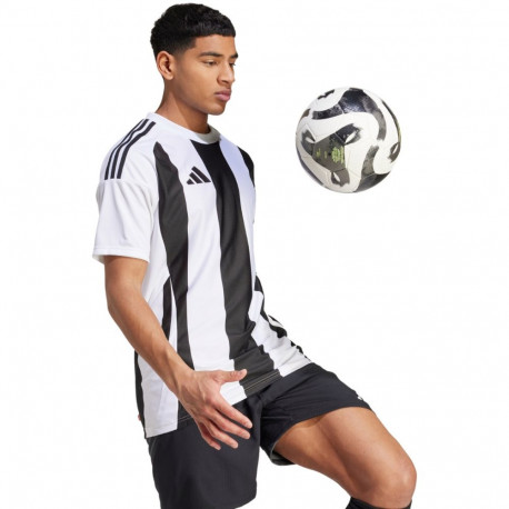 adidas meeste särk Striped 24 Jersey IW2143 L, valge-must