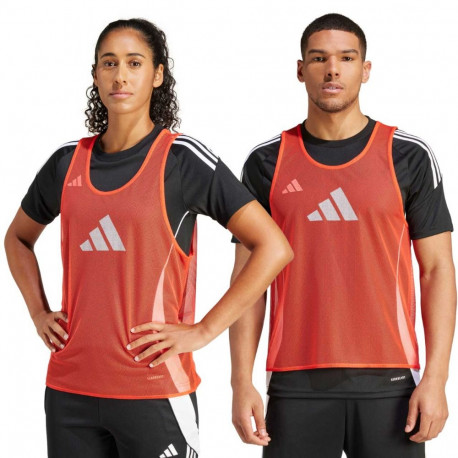adidas treeningvest Training 24 BIB JF3245 XL, koraalipunane