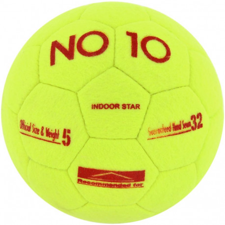 Piłka nożna NO10 Indoor Star żółta 56030 5