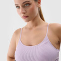 Stanik sportowy 4F F121 jasny fiolet 4FWSS24USBAF121 52S M/L