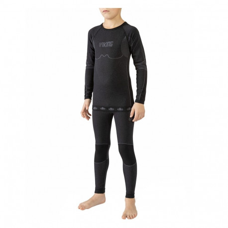 Bielizna termoaktywna dla dzieci Viking Riko czarna 500-14-3030-09 152-164cm