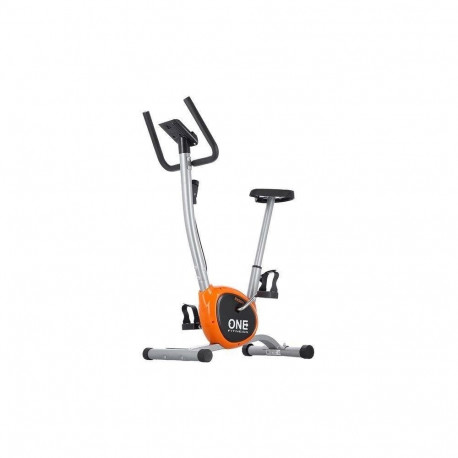 One Fitness mechanical bike RW3011 silver and orange