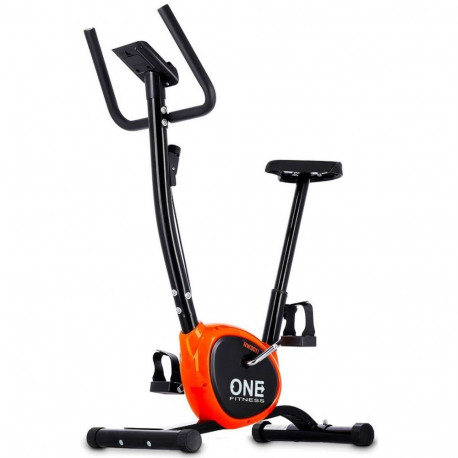 One Fitness mehaaniline velotrenažöör RW3011 must ja oranž