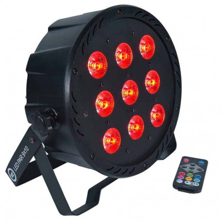 LIGHT4ME LED PAR 9X10W MKII RGBW infrapunapuldiga