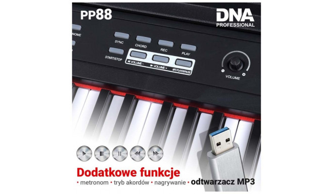 DNA PP 88 digitaalne klaver täissuuruses klaviatuur
