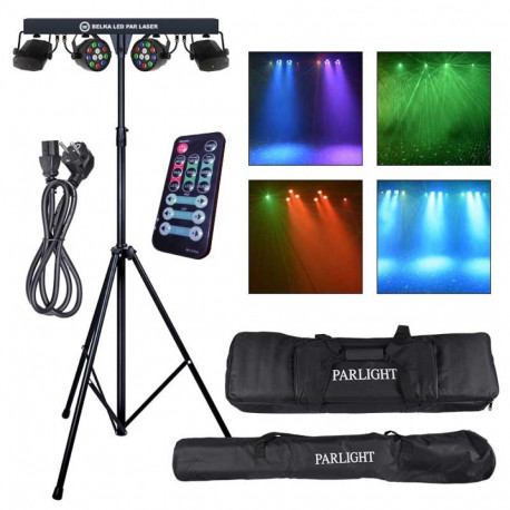 LIGHT4ME LED PAR LASER BEAM valgustuskomplekt