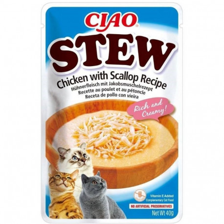 INABA Ciao Stew Chicken & Scallop - cat treats - 40g