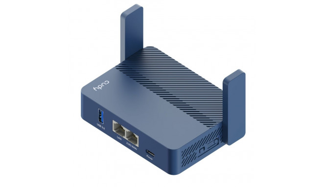 Cudy AX3000 juhtmevaba ruuter gigabit ethernet sinine