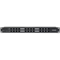 Intellinet PoE Patch Panel, 24 Port Patch Panel with 12 port RJ45 Data In and 12 port RJ45 Data and 