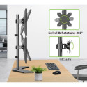 Techly ICA-LCD 2520V monitor mount / stand 68.6 cm (27") Desk Black