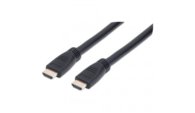 Manhattan HDMI 4K@60Hz kaabel Ethernetiga, CL3, 10m, sobib seina sisse paigaldamiseks, kõikidele 4K 