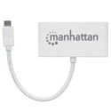 Manhattan USB-C Dock/Hub, Ports (x4): USB-A (x3) and USB-C, 5 Gbps (USB 3.2 Gen1 aka USB 3.0), With 