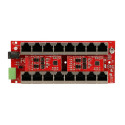 Extralink Gigabit PoE Injector 8 Port Active, 8 ports Gigabit 802.3at/af, Mode A