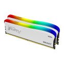 Kingston Technology FURY 32GB 3200MT/s DDR4 CL16 DIMM (Kit of 2) Beast White RGB SE
