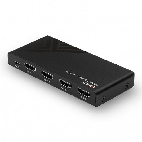 Lindy HDMI-lüliti 3 port 18G