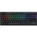 Ducky One 2 TKL PBT Gaming Keyboard, MX-Speed-Silver, RGB LED - black