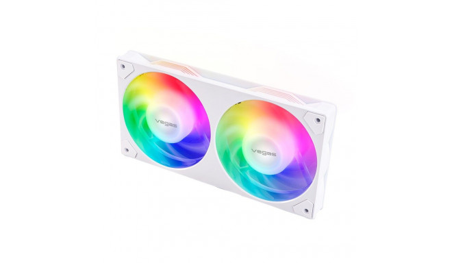Akasa VEGAS A24 arvutikorpus, protsessori ventilaator 12 cm valge 1 tk