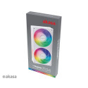 Akasa VEGAS A24 Computer case, Processor Fan 12 cm White 1 pc(s) Akasa VEGAS A24 Computer case, Processor Fan 12 cm White 1 pc(s)