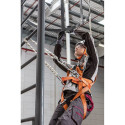 Belay kit with waist belt and shock absorber