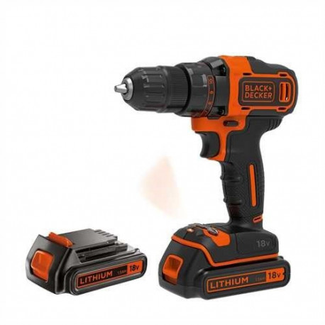 Black & Decker puur BDCDD186KB võtmevaba padruniga, must, oranž