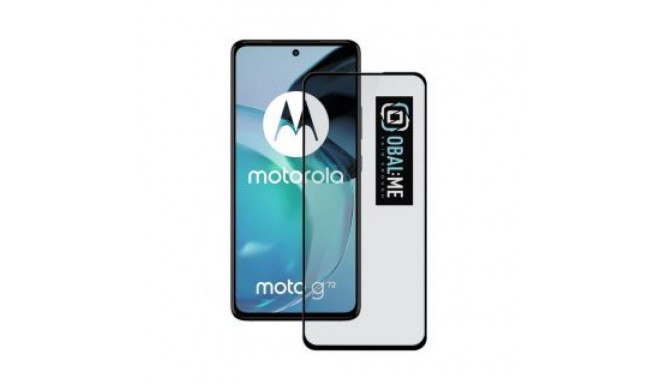 - OBAL:ME 5D Glass Screen Protector for Motorola G72 Black