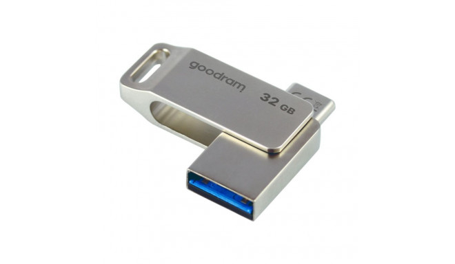 Goodram Flash Drive 32GB USB 3.2 Gen 1 USB / USB C OTG ODA3 Goodram - Silver