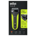 Braun Shaver 300s Operating time (max) 30 min Black/Green