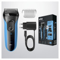 Braun Shaver with trimmer Series 3 Shave&Style 3010BT Cordless, Charging time 1 h, Operating tim