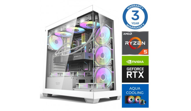 INTOP AQUA Ryzen 5 7600X 16GB DDR5 1TB SSD M.2 NVME RTX4060Ti 8GB no-OS