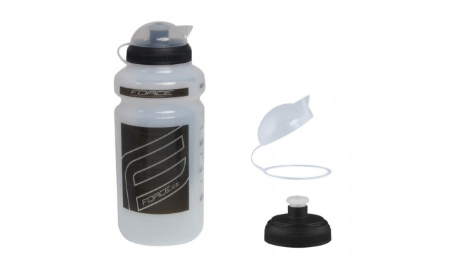 Pudel FORCE andquot;Fandquot; 0,5 l, Transparent/Black 65559